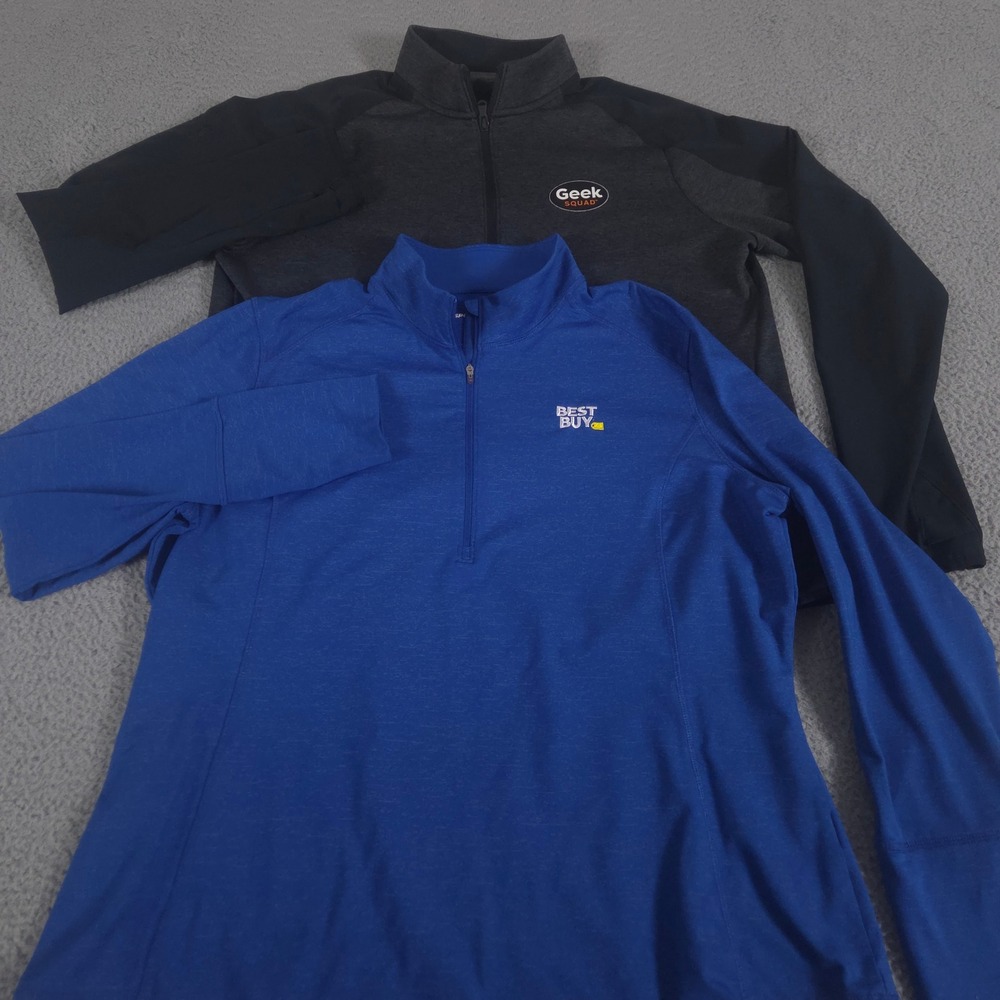 LOT OF 2 Under‎ Armour Pullover Women 3XL Best Buy Geek Squad Qualifier Hybrid